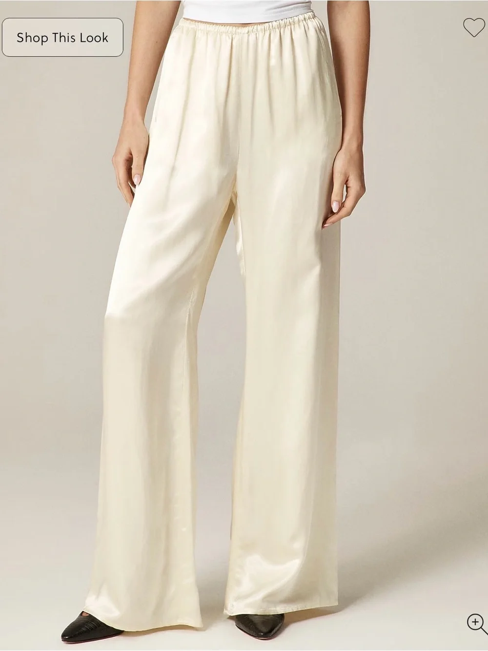 J. Crew Cosmo Wide-Leg satin pant in charmeuse XL - Picture 2 of 6